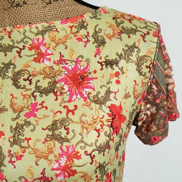 Carol Little short sleeve floral graphic print small - Picture 2 of 6